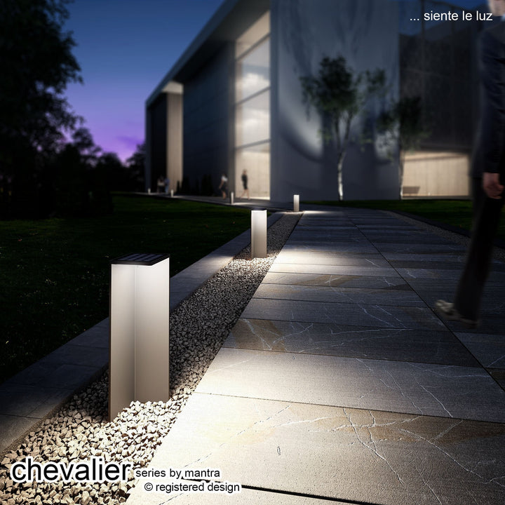 Mantra M7088 Chevalier Outdoor Bollard Solar/Sensor 2.2W LED Graphite