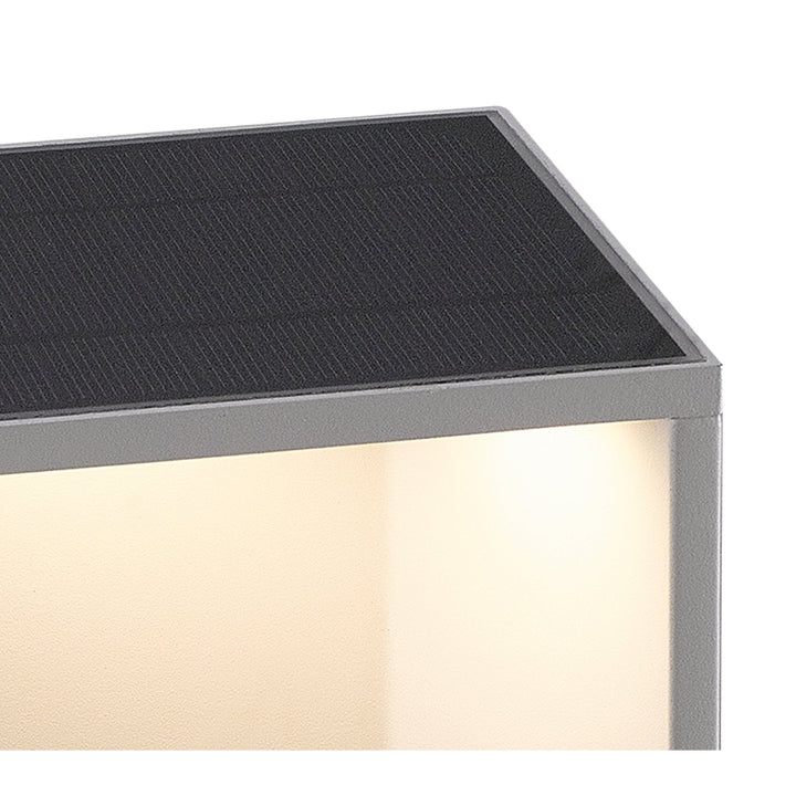 Mantra M7088 Chevalier Outdoor Bollard Solar/Sensor 2.2W LED Graphite