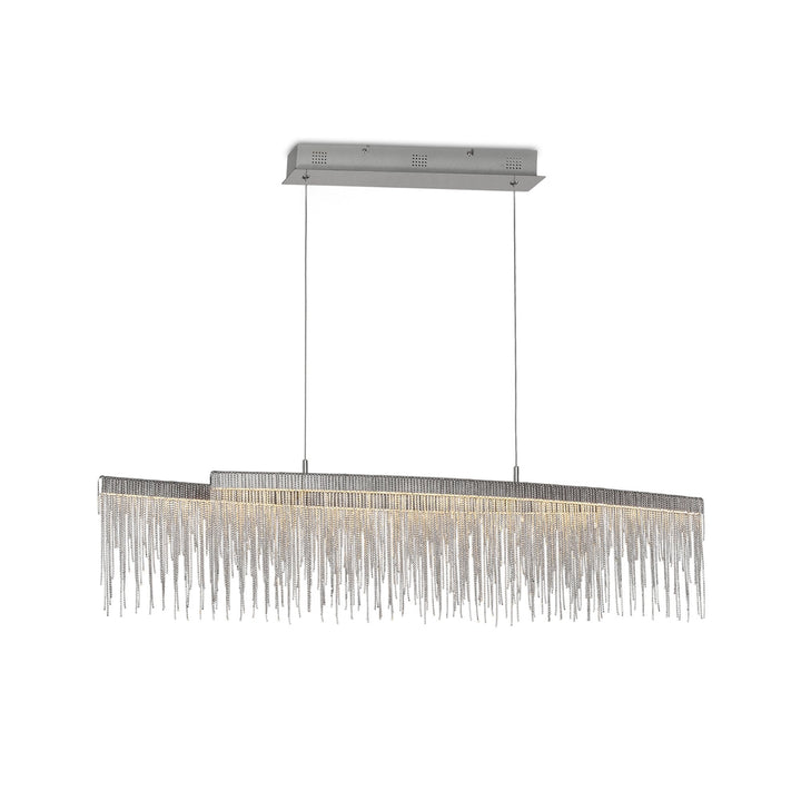Mantra M6251 Cinna Linear Pendant 42W LED Polished Chrome / Crystal Chain
