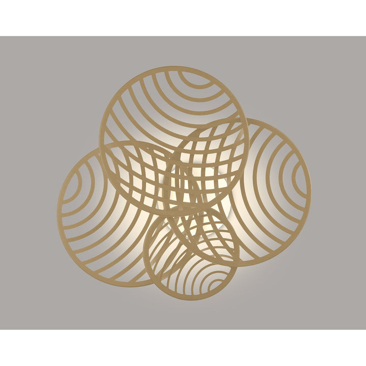 Mantra M7231 Collage 4 Ring Ceiling 60W LED Gold
