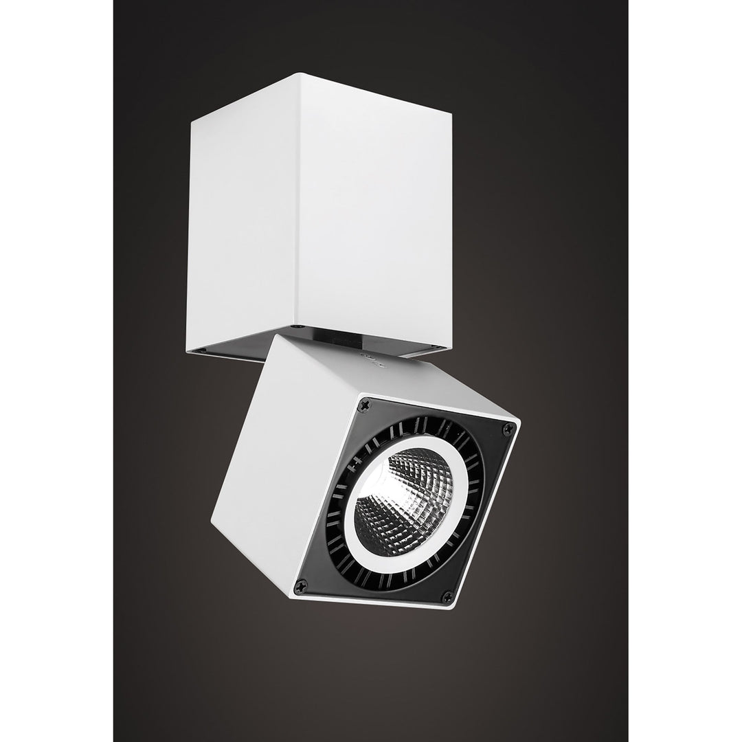 Mantra MC0088 Columbretes Spotlight 7.6cm Square 12W LED Matt White