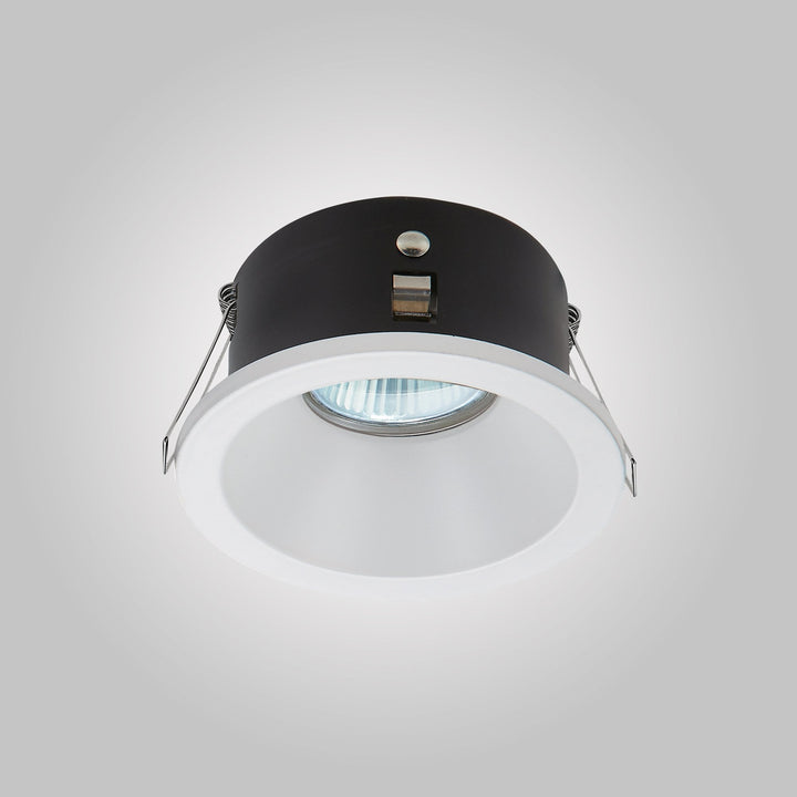 Mantra M6811 Comfort Bathroom GU10 Downlight Round 1 Light Matt Black