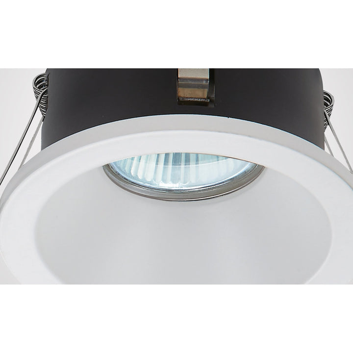 Mantra M6811 Comfort Bathroom GU10 Downlight Round 1 Light Matt Black