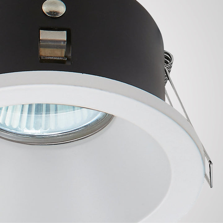 Mantra M6811 Comfort Bathroom GU10 Downlight Round 1 Light Matt Black