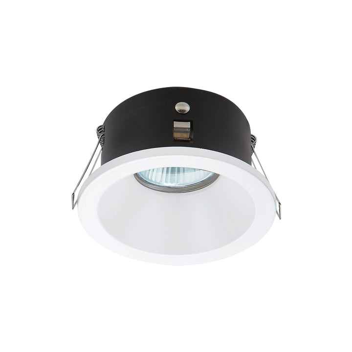 Mantra M6810 Comfort Bathroom GU10 Downlight Round 1 Light Matt White