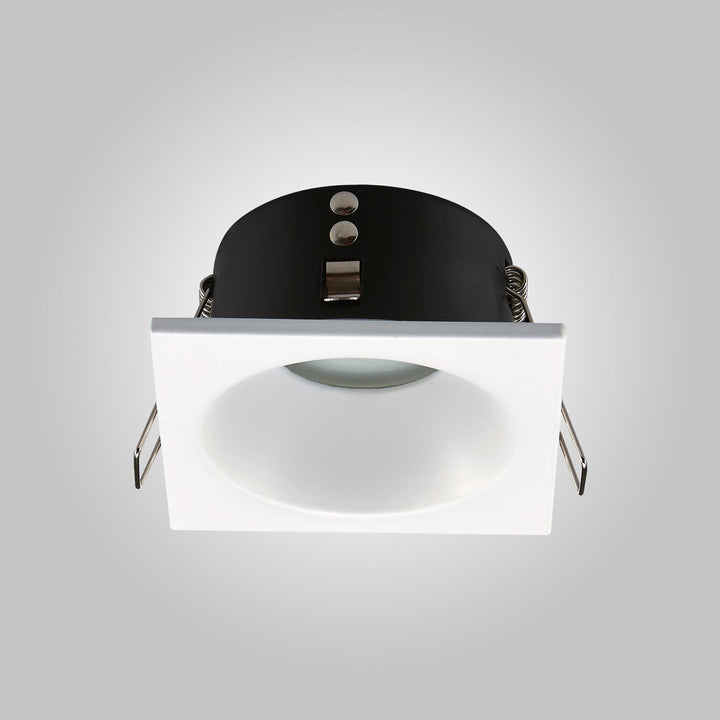 Mantra M6813 Comfort Bathroom GU10 Downlight Square 1 Light Matt Black