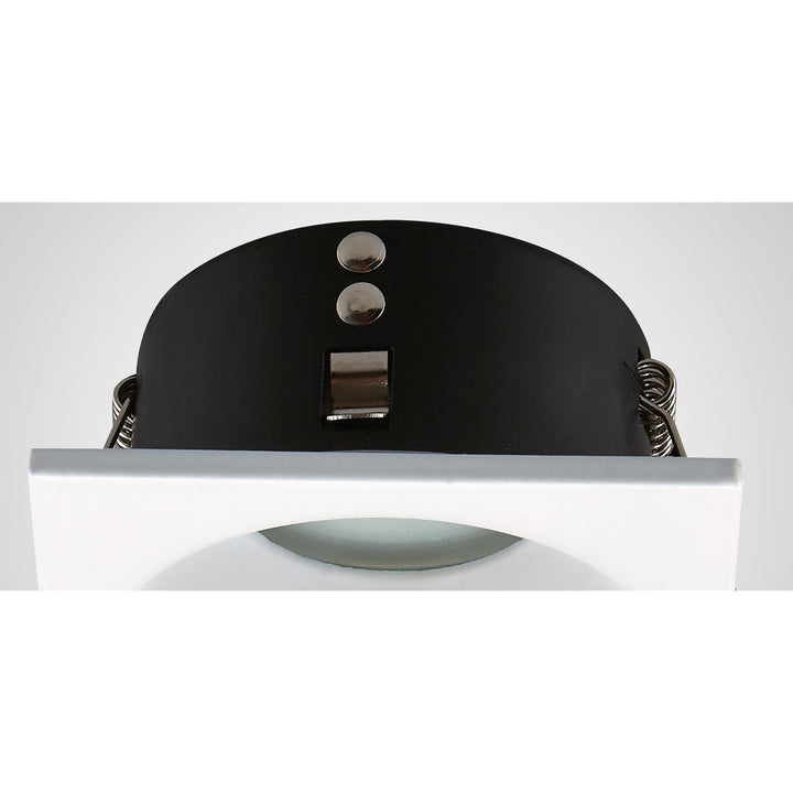 Mantra M6813 Comfort Bathroom GU10 Downlight Square 1 Light Matt Black