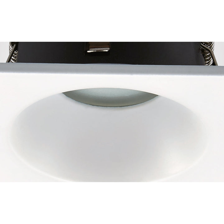 Mantra M6813 Comfort Bathroom GU10 Downlight Square 1 Light Matt Black