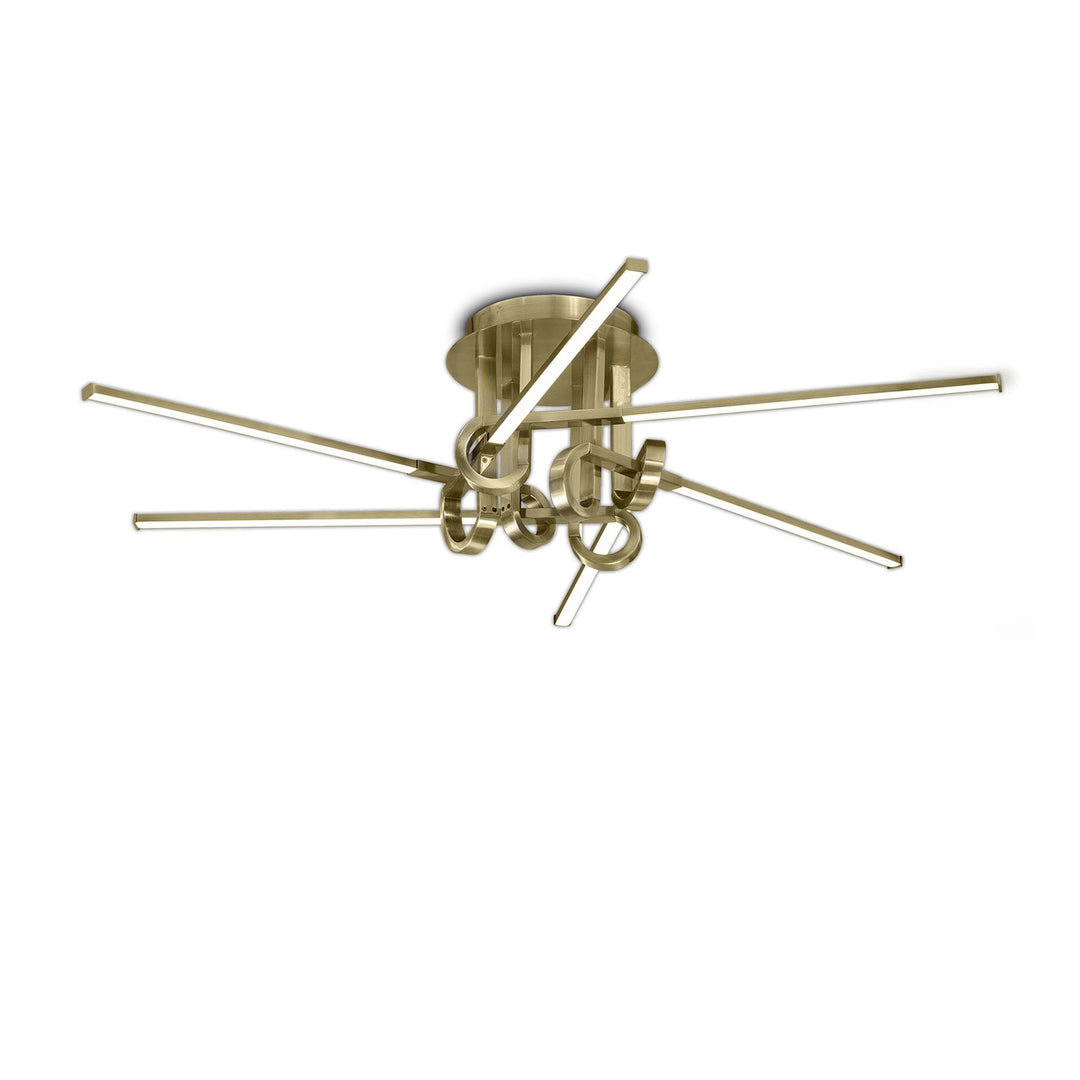 Mantra M6129 Cinto Ceiling Light 42W LED Antique Brass