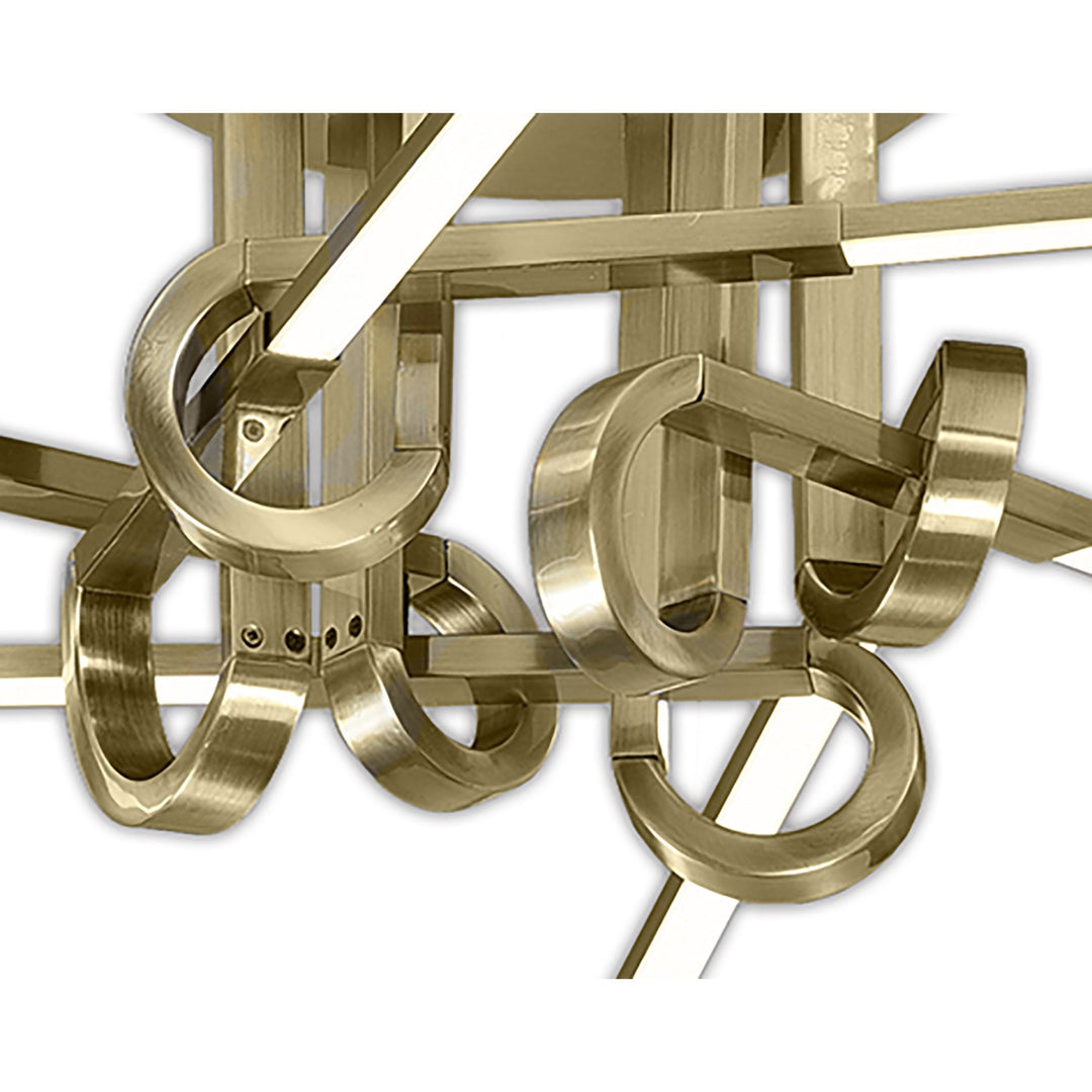 Mantra M6129 Cinto Ceiling Light 42W LED Antique Brass