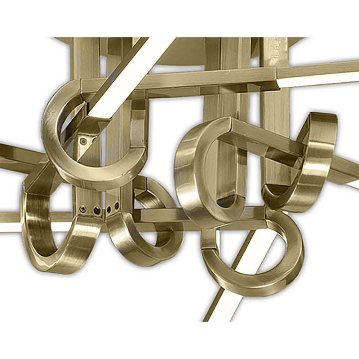 Mantra M6129 Cinto Ceiling Light 42W LED Antique Brass