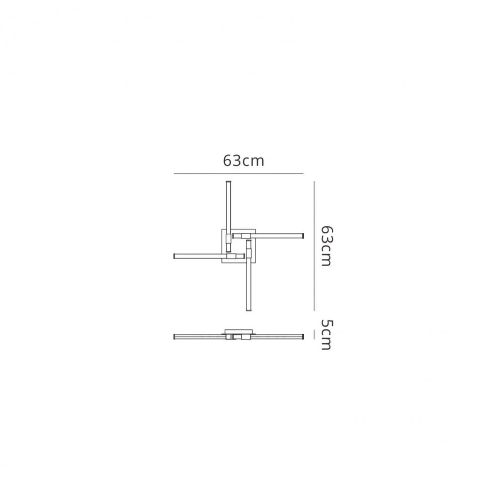 Mantra M6130 Cinto Ceiling Light 24W LED Antique Brass