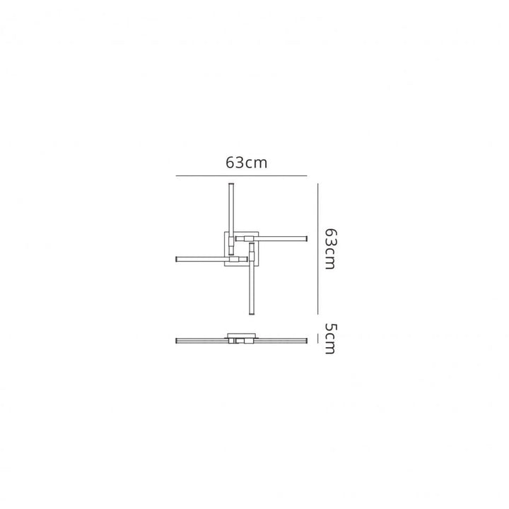 Mantra M6130 Cinto Ceiling Light 24W LED Antique Brass