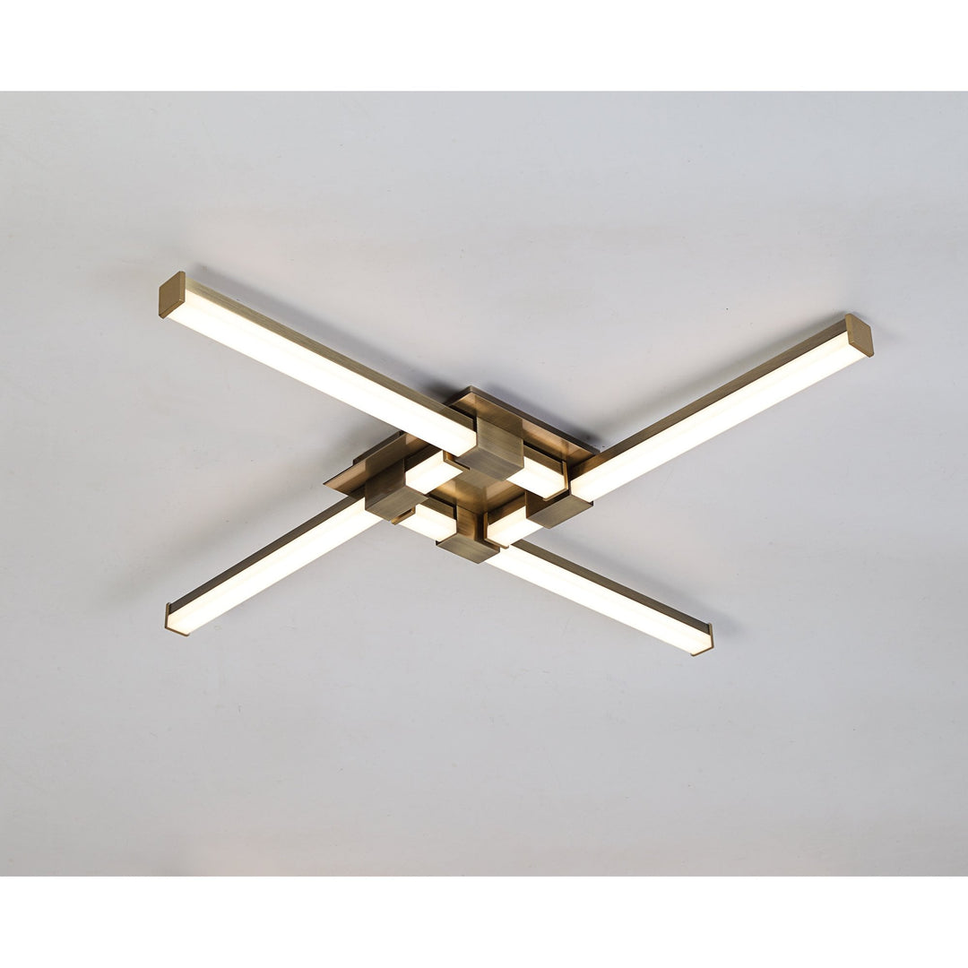 Mantra M6130 Cinto Ceiling Light 24W LED Antique Brass