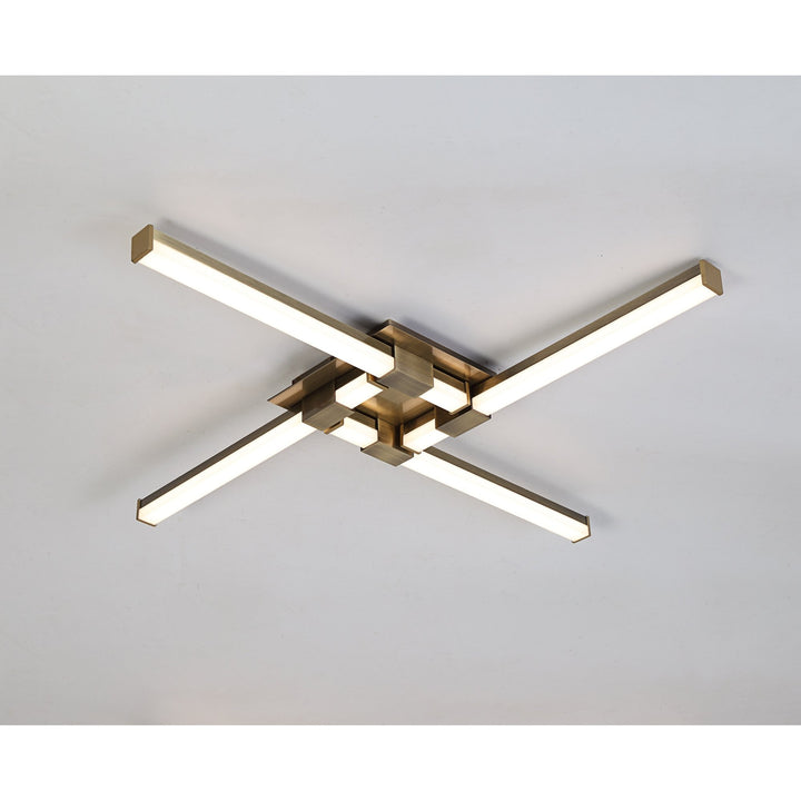 Mantra M6130 Cinto Ceiling Light 24W LED Antique Brass