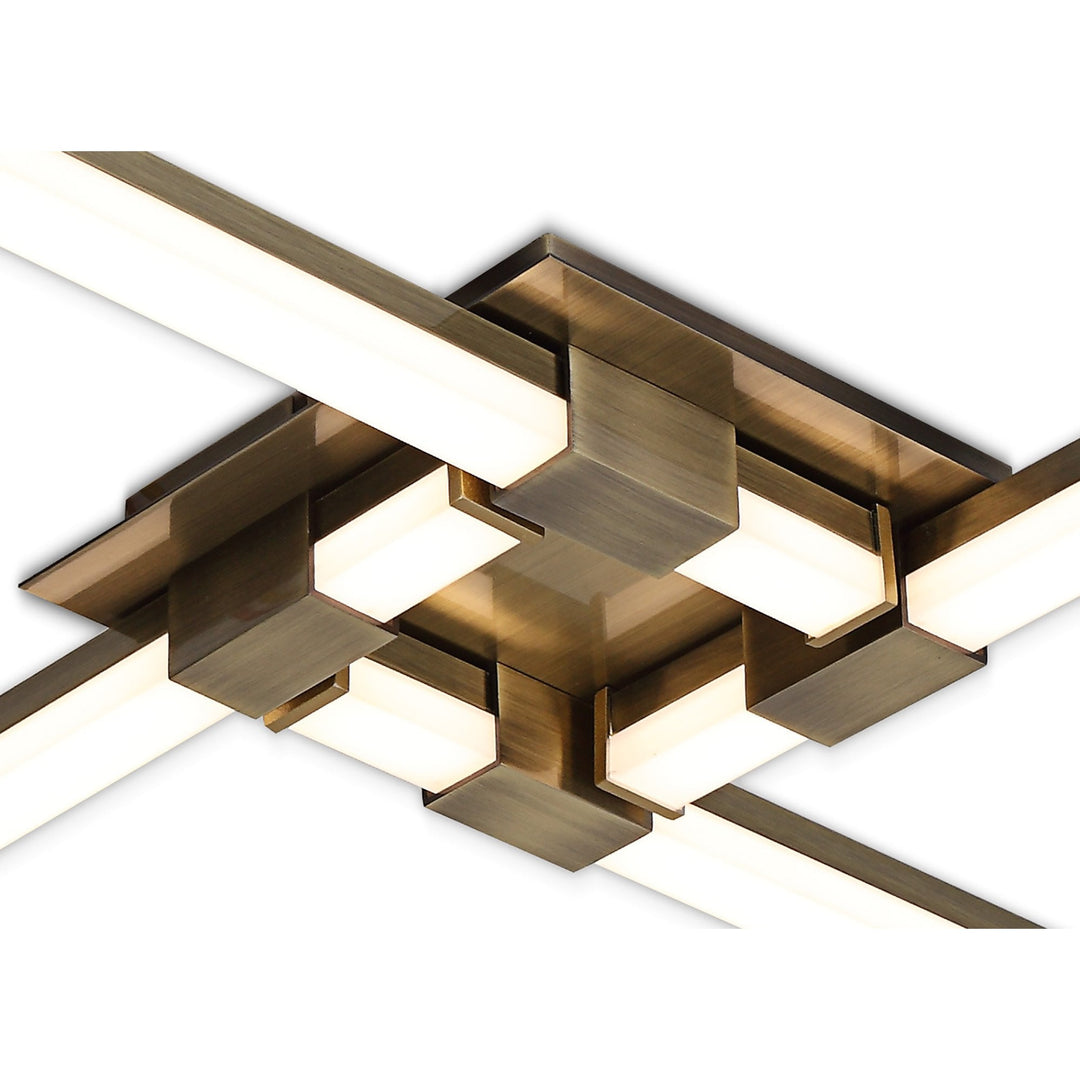 Mantra M6130 Cinto Ceiling Light 24W LED Antique Brass