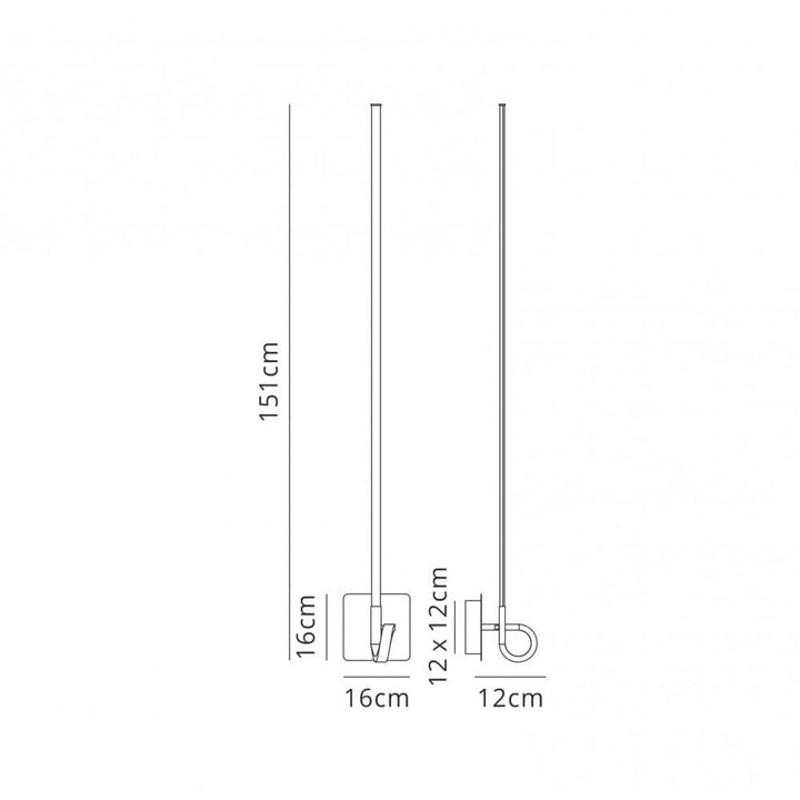 Mantra M6134 Cinto Wall Lamp Polished Chrome