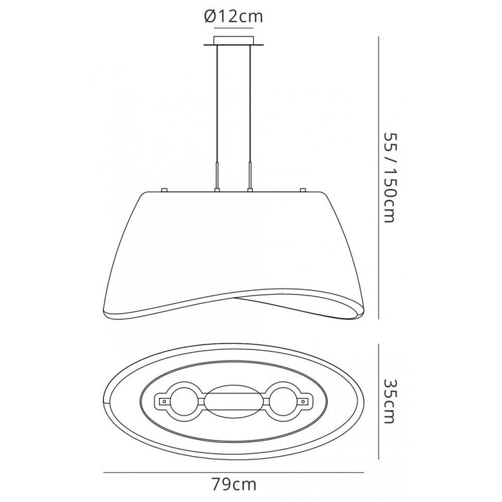 Mantra M1504 Cool Pendant Indoor/outdoor White