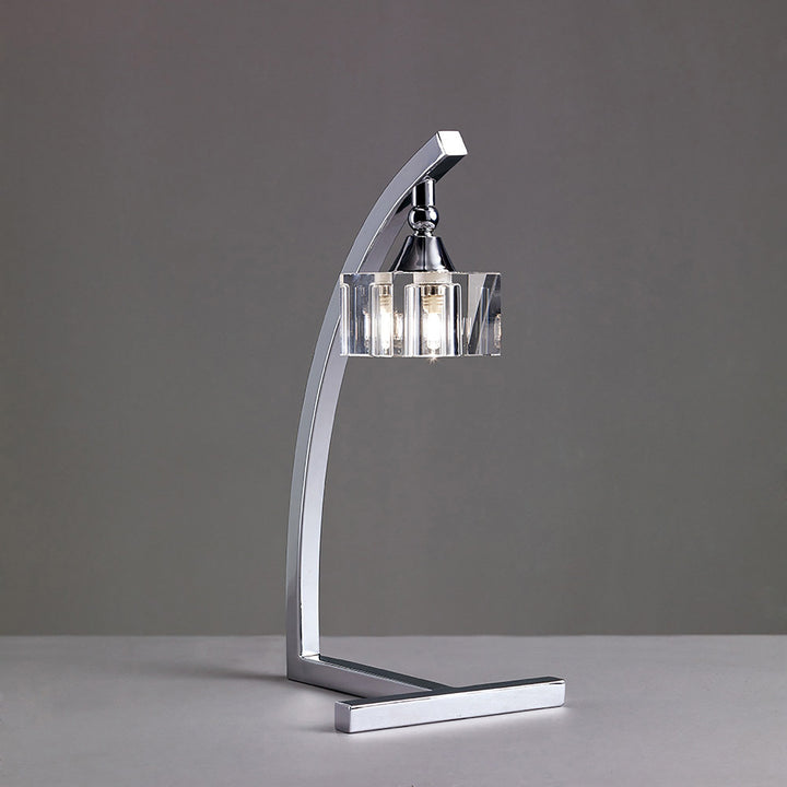 Mantra M2365 Cuadrax Table Lamp 1 Light G9 Polished Chrome