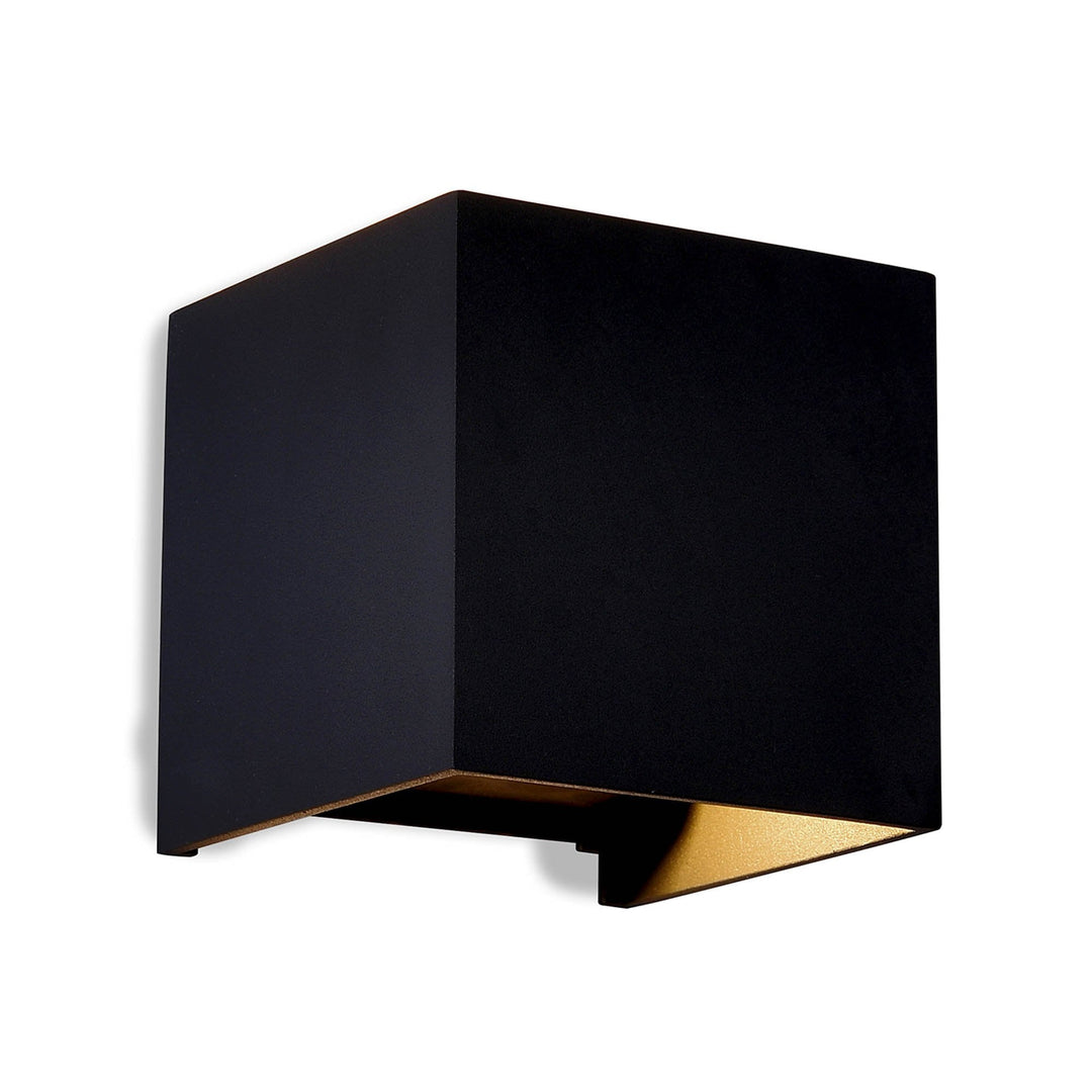 Mantra M7649 Davos Outdoor Square Wall Lamp 2 x 6W LED Sand Black