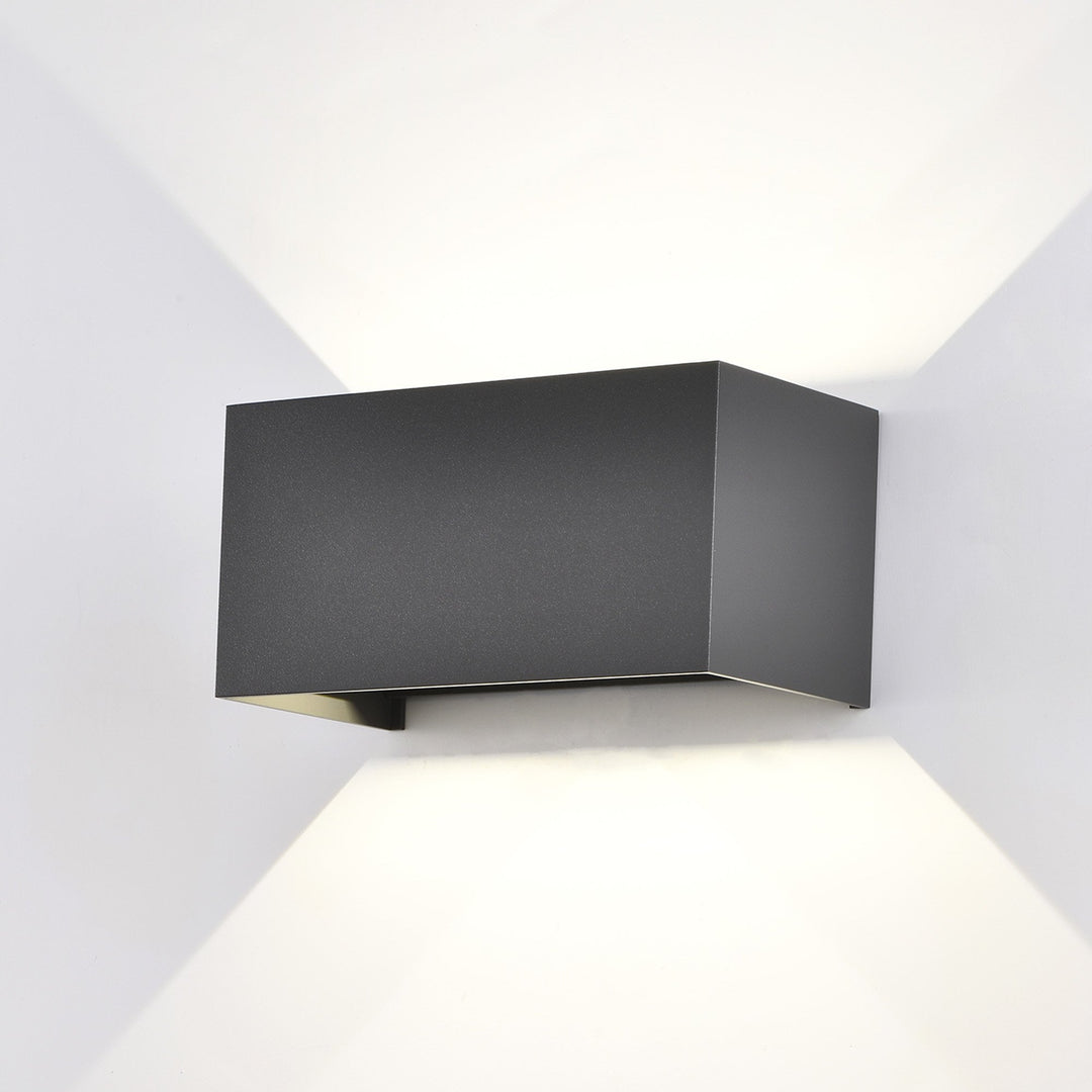 Mantra M7819 Davos Outdoor Rectangle Wall Lamp 4 x 6W LED Anthracite