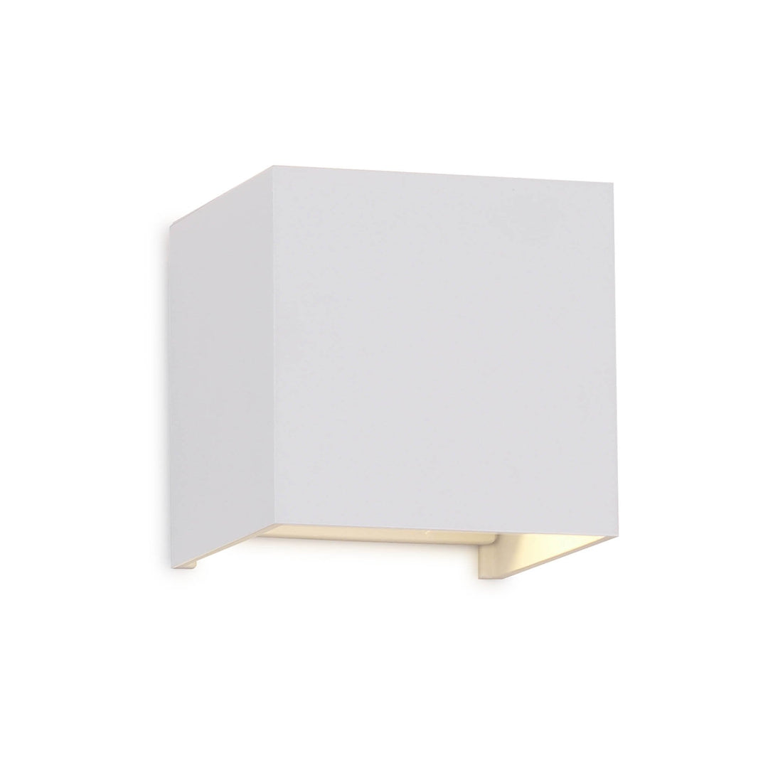 Mantra M7648 Davos Outdoor Square Wall Lamp 2 x 6W LED Sand White