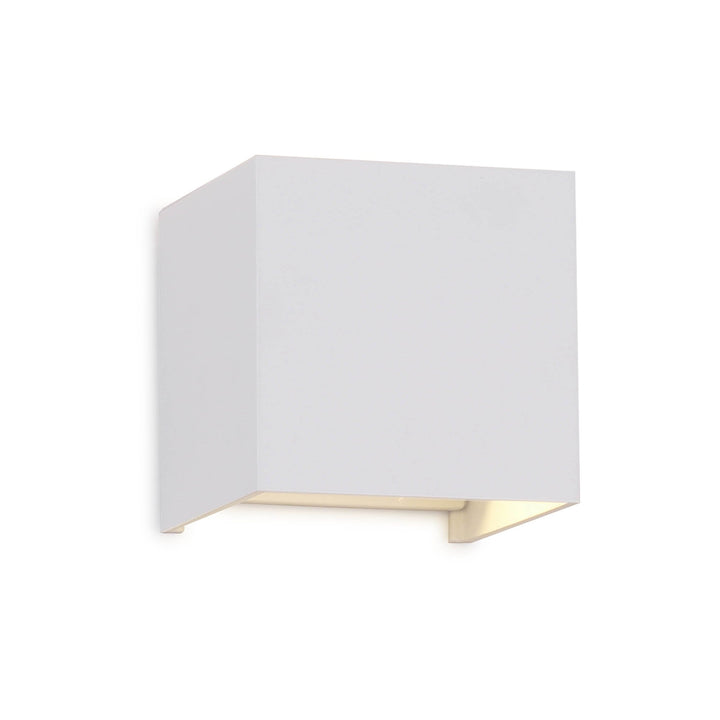 Mantra M7648 Davos Outdoor Square Wall Lamp 2 x 6W LED Sand White