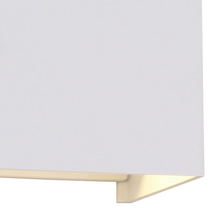 Mantra M7648 Davos Outdoor Square Wall Lamp 2 x 6W LED Sand White