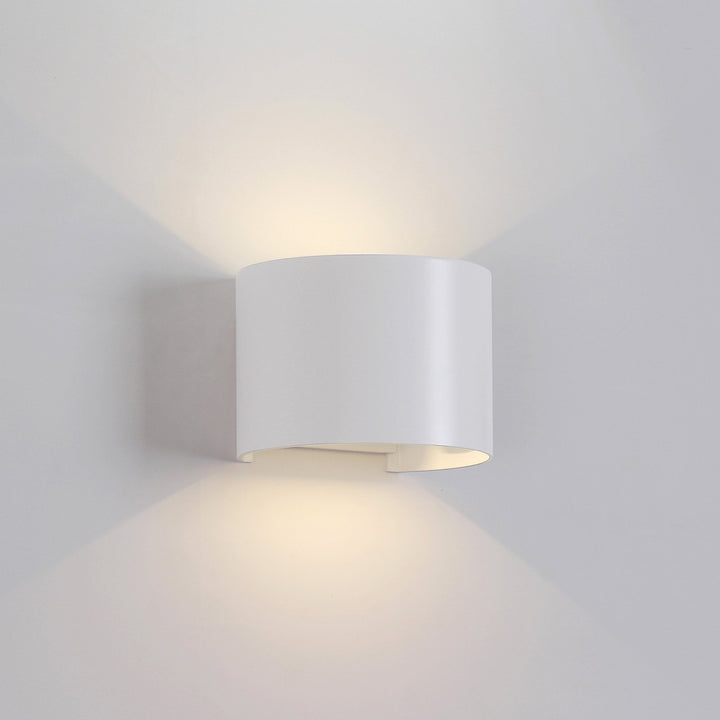 Mantra M7645 Davos Outdoor Round Wall Lamp 2 x 6W LED Anthracite