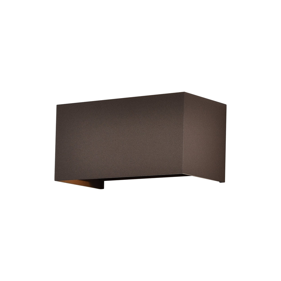 Mantra M7822 Davos Outdoor Rectangle Wall Lamp 4 x 6W LED Rust Brown