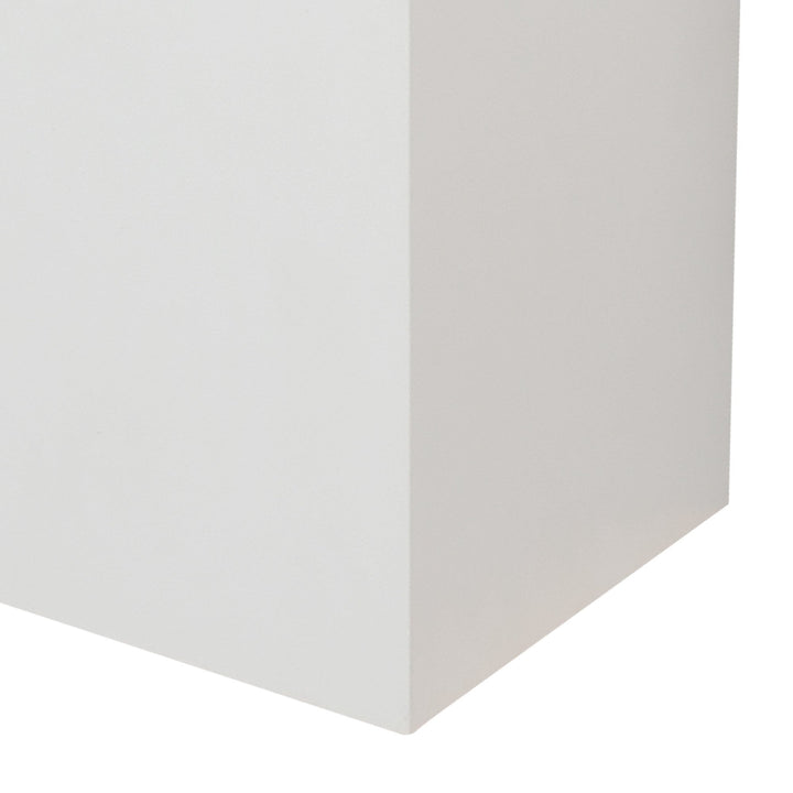 Mantra M7652 Davos Outdoor XL Square Wall Lamp 2 Light LED Sand White