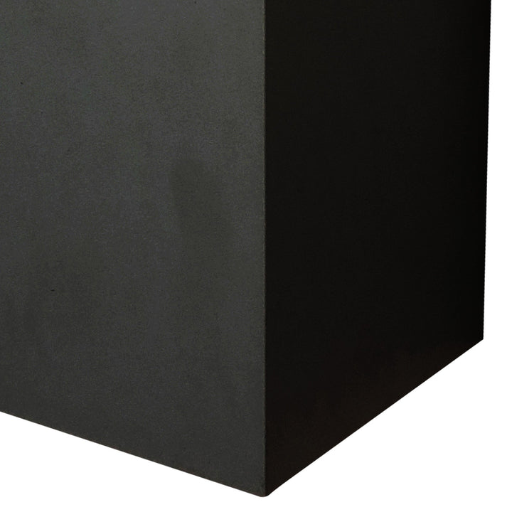 Mantra M7653 Davos Outdoor XL Square Wall Lamp 2 Light LED Sand Black