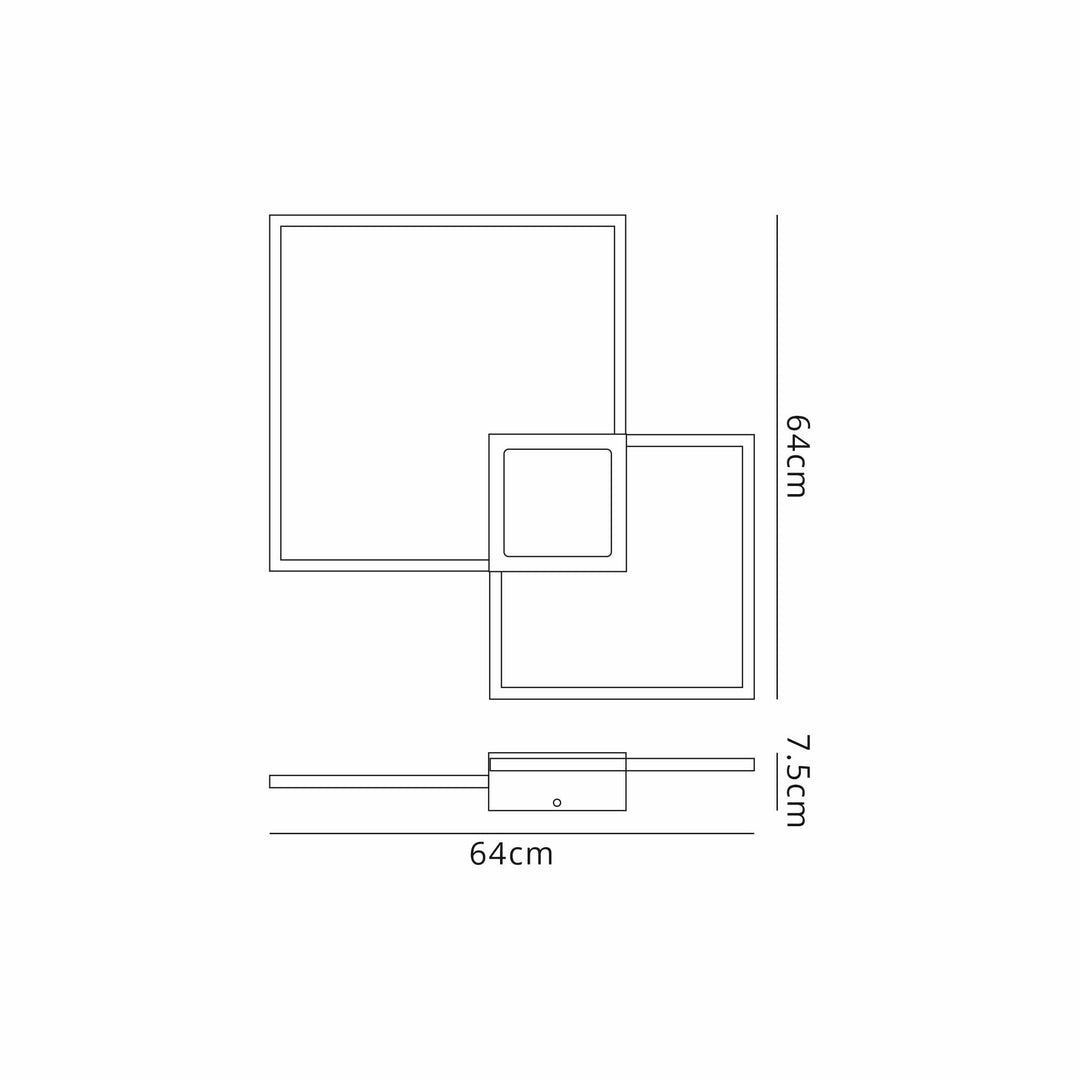 Mantra M7501 Double Ceiling / Wall Lamp 48W LED White