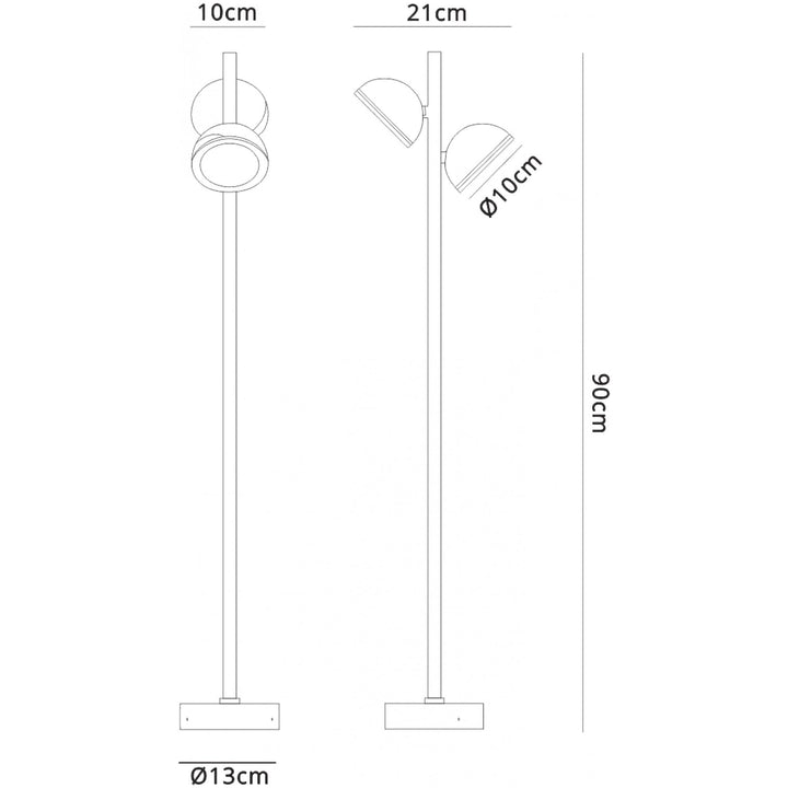 Mantra M6742 Everest Outdoor Tall Post 2 Light White