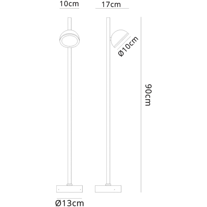 Mantra M6747 Everest Outdoor Tall Post 1 Light Anthracite