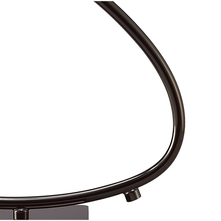 Mantra M1458BC Eclipse Table Lamp 1 Light Black Chrome