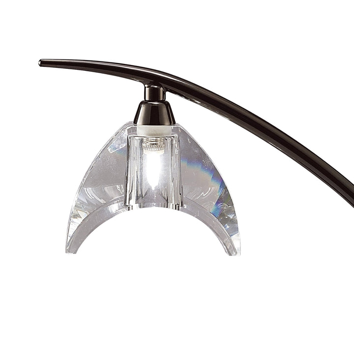 Mantra M1458BC Eclipse Table Lamp 1 Light Black Chrome
