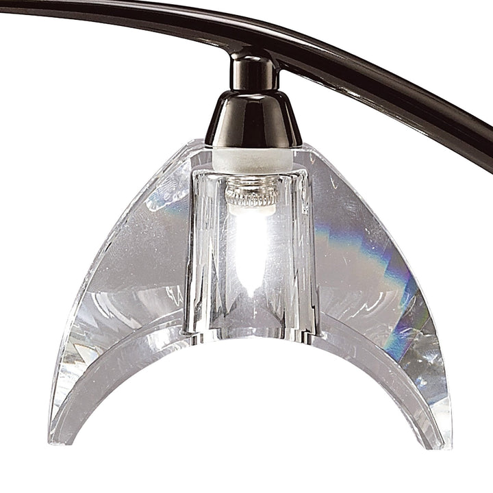 Mantra M1458BC Eclipse Table Lamp 1 Light Black Chrome