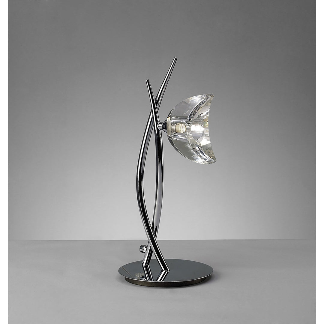 Mantra M1459 Eclipse Table Lamp 1 Light Polished Chrome