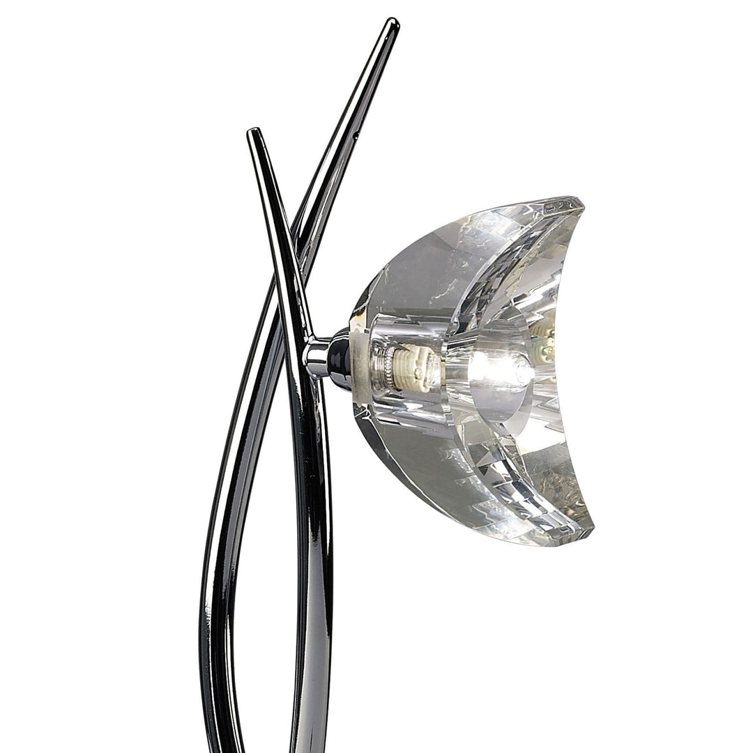 Mantra M1459 Eclipse Table Lamp 1 Light Polished Chrome