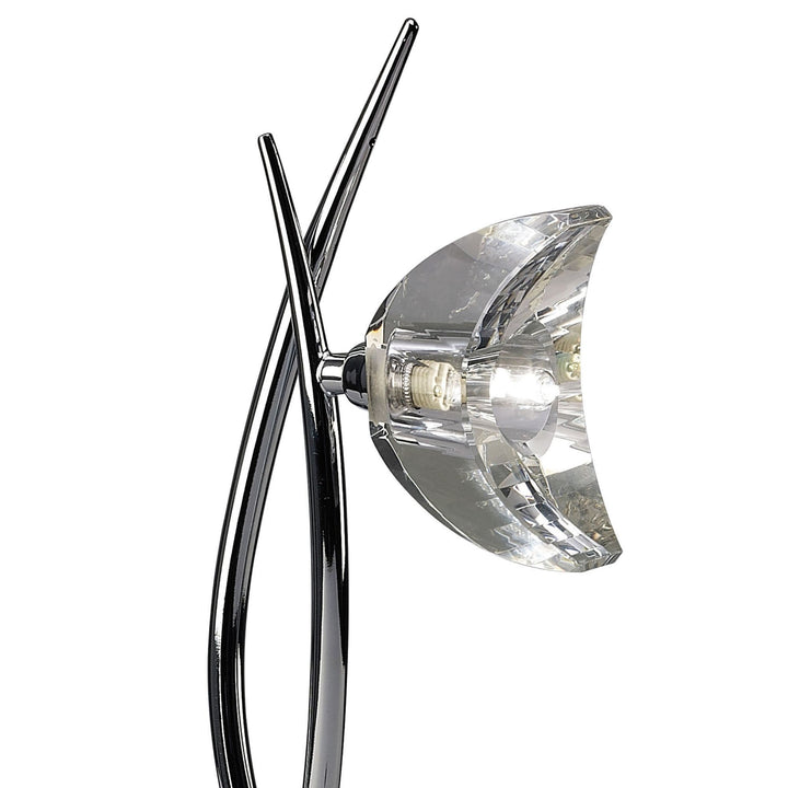 Mantra M1459 Eclipse Table Lamp 1 Light Polished Chrome