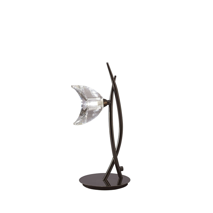 Mantra M1459BC Eclipse Table Lamp 1 Light Black Chrome