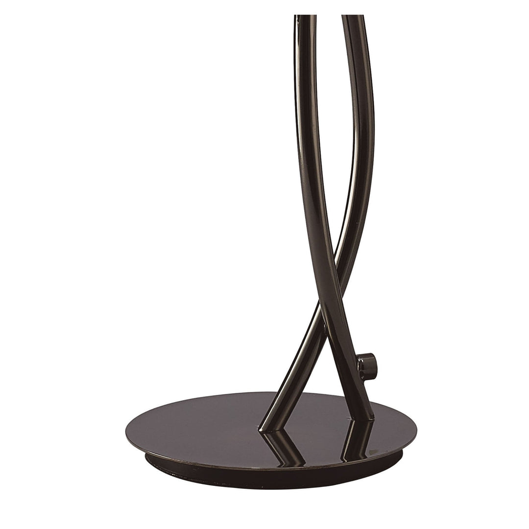 Mantra M1459BC Eclipse Table Lamp 1 Light Black Chrome