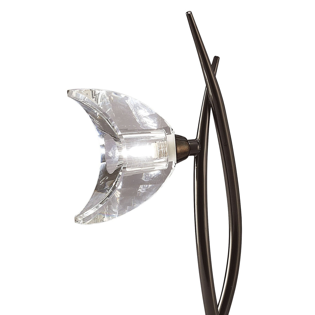Mantra M1459BC Eclipse Table Lamp 1 Light Black Chrome