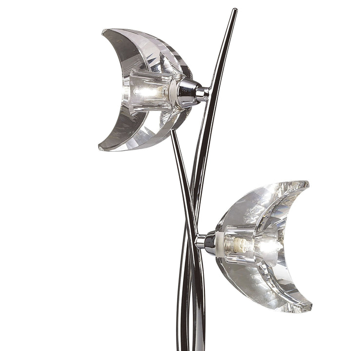 Mantra M1460 Eclipse Table Lamp 2 Light Polished Chrome
