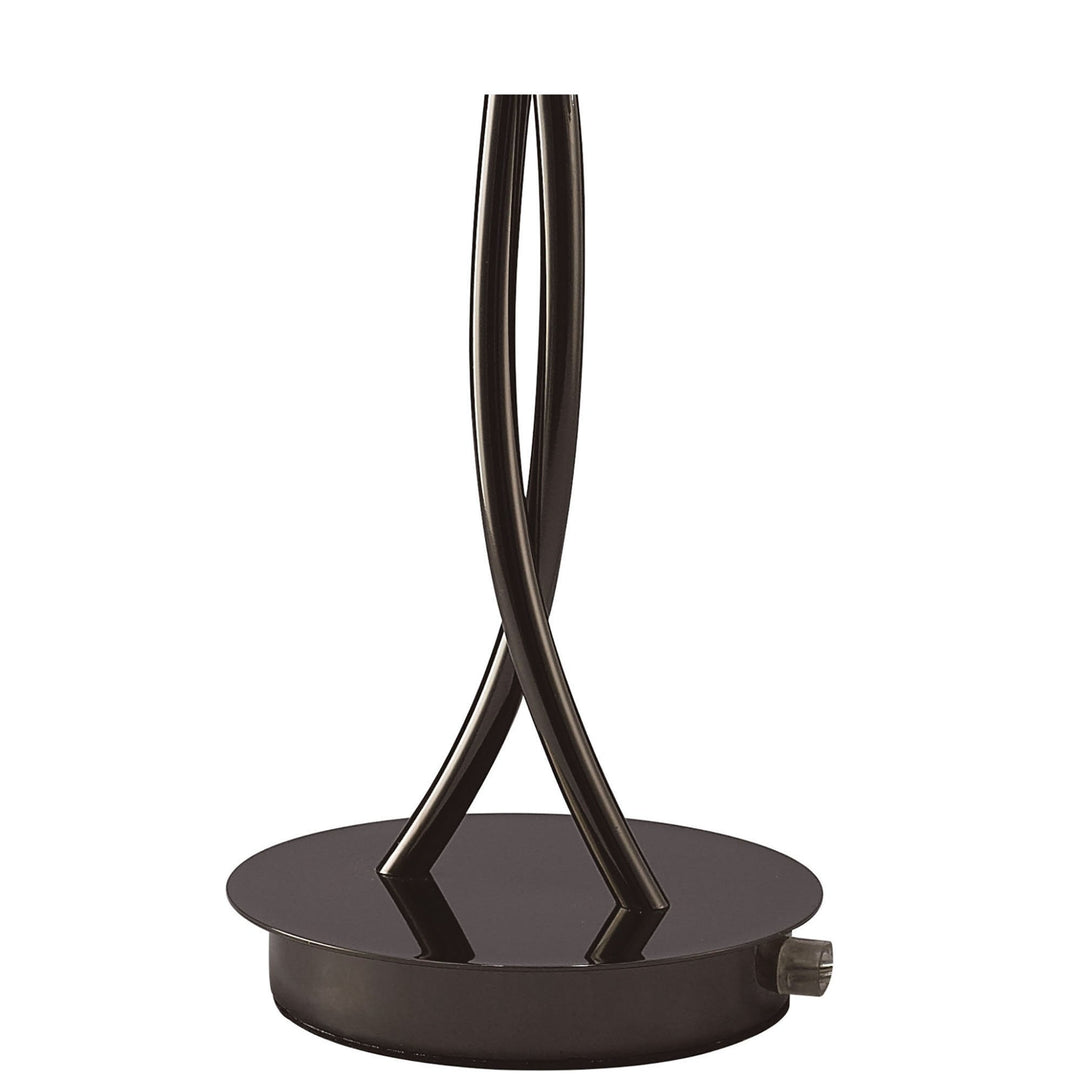 Mantra M1460BC Eclipse Table Lamp 2 Light Black Chrome