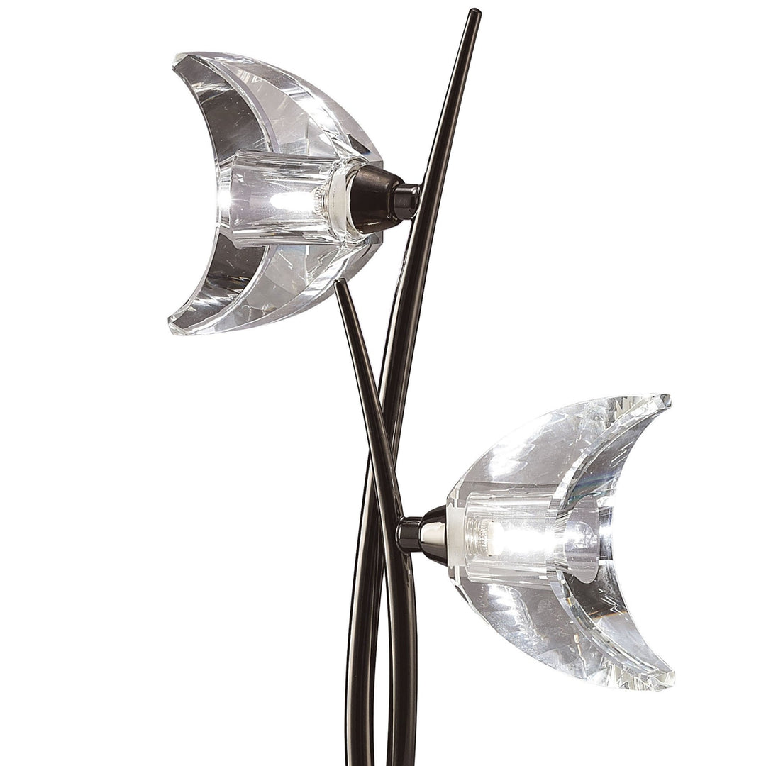 Mantra M1460BC Eclipse Table Lamp 2 Light Black Chrome