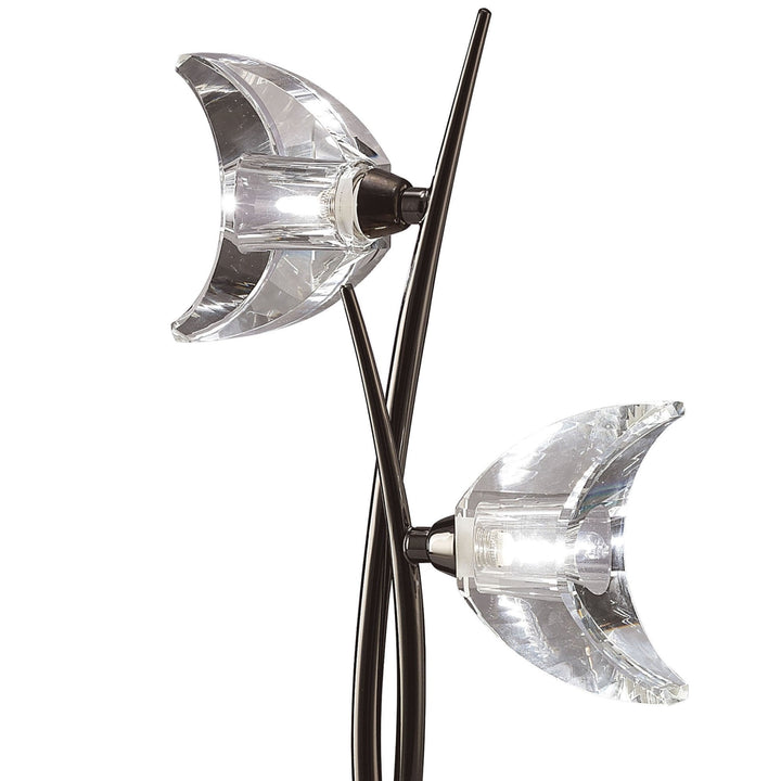 Mantra M1460BC Eclipse Table Lamp 2 Light Black Chrome