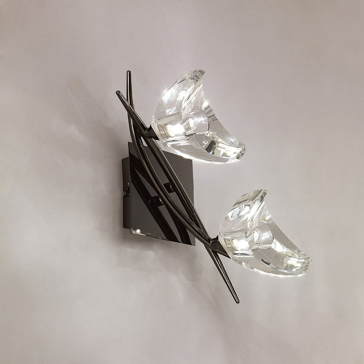 Mantra M1462BC Eclipse Wall Lamp 2 Light G9 Black Chrome