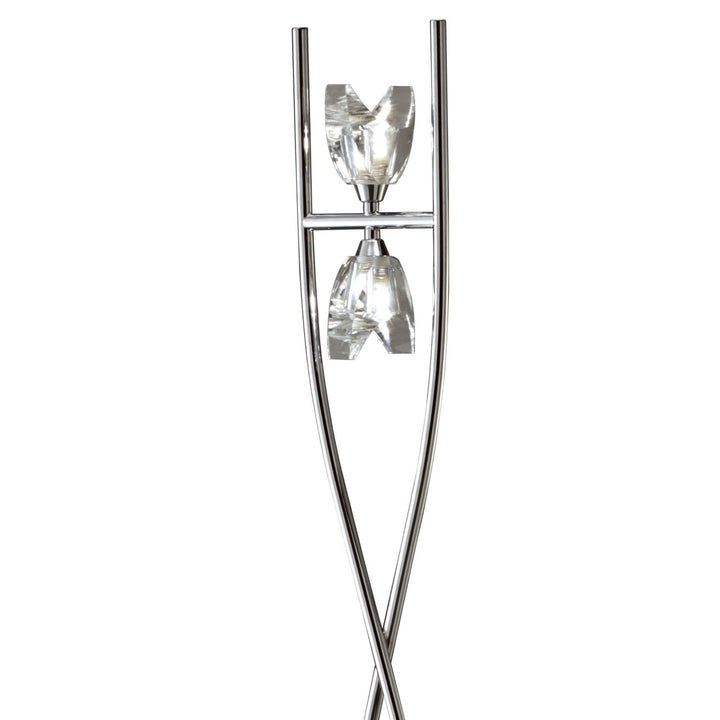 Mantra M1463 Eclipse floor lamp 2 light polished chrome